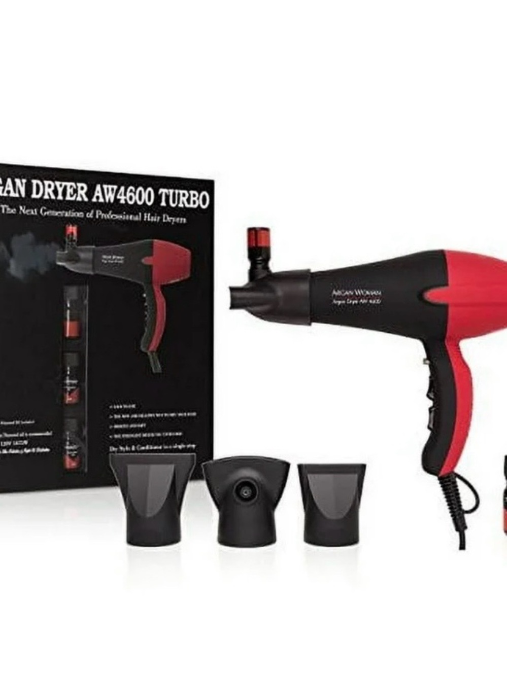 NIB ARGAN DRYER AW4600 TURBO Hair Dryer - with argan  oil